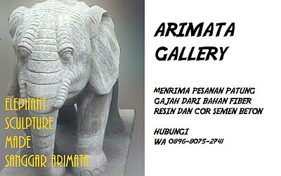 Harga Patung Gajah Dan Ganesha Fiber Resin & Semen Beton